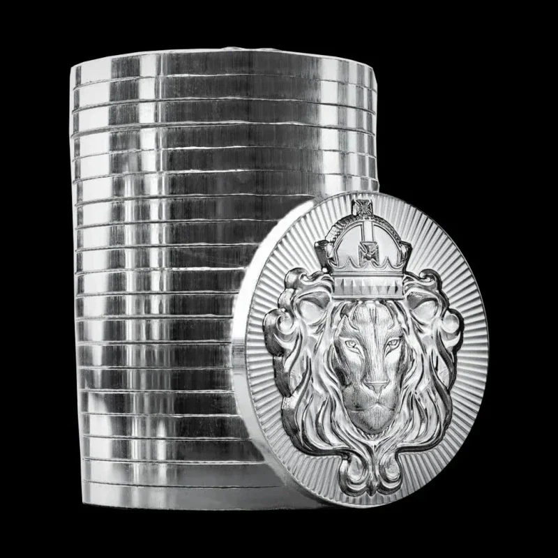 1 oz Silver Scottsdale Mint Lion Stacker Round (.999, BU) - Image 3