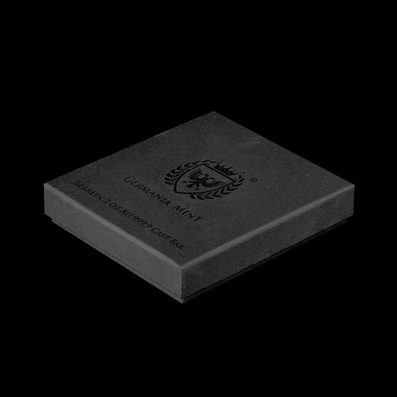 2026 Germania Mint Bearlin 2 oz Cast Silver Bar (.999) - Image 4