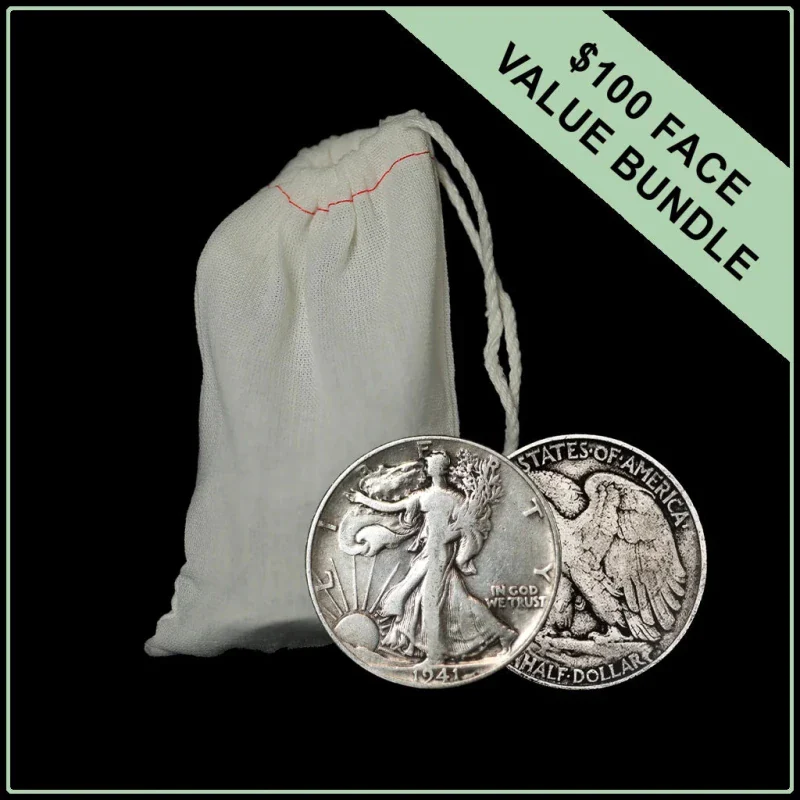 90% American Silver Walkers - $100 Face Value