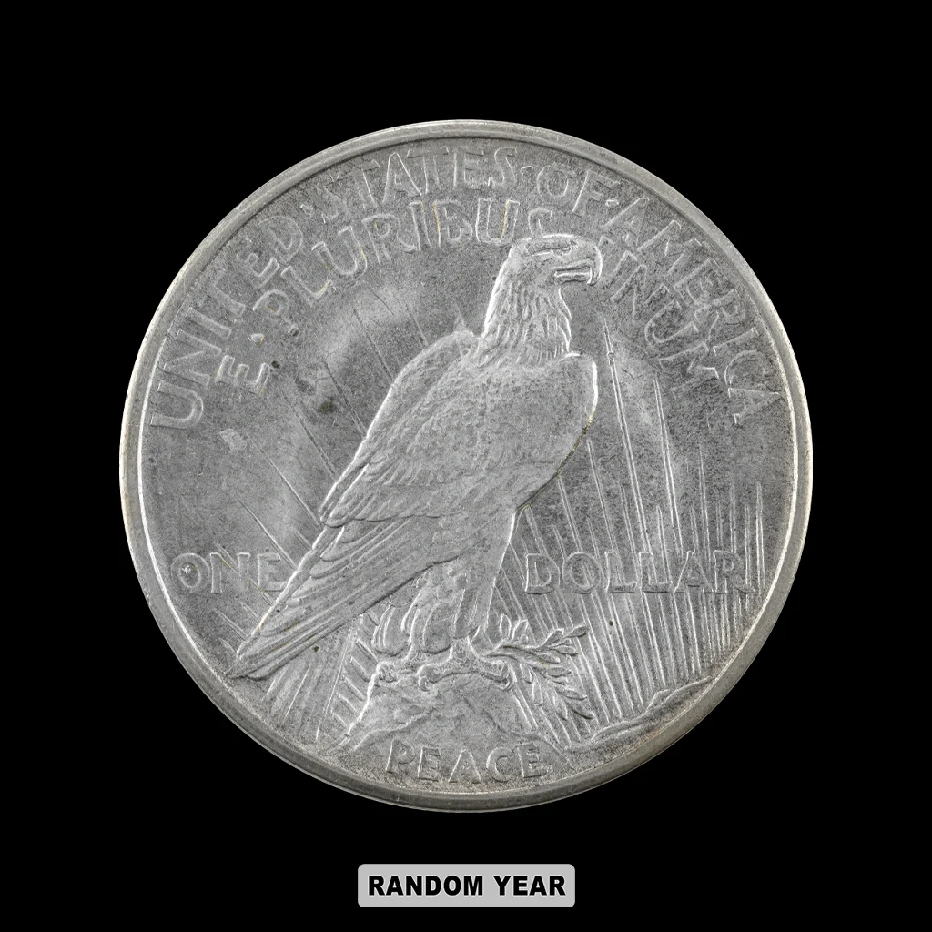 American Silver Peace Dollar Random Year - Image 2