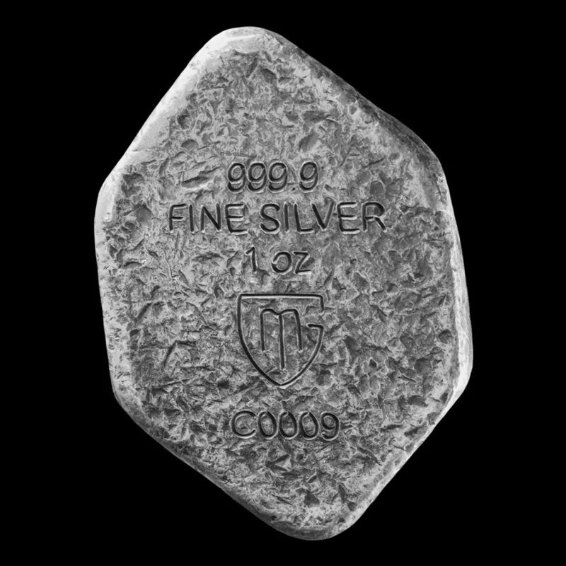 Germania Mint Mannaz Rune 1 oz Cast Silver Bar (.999) - Image 3