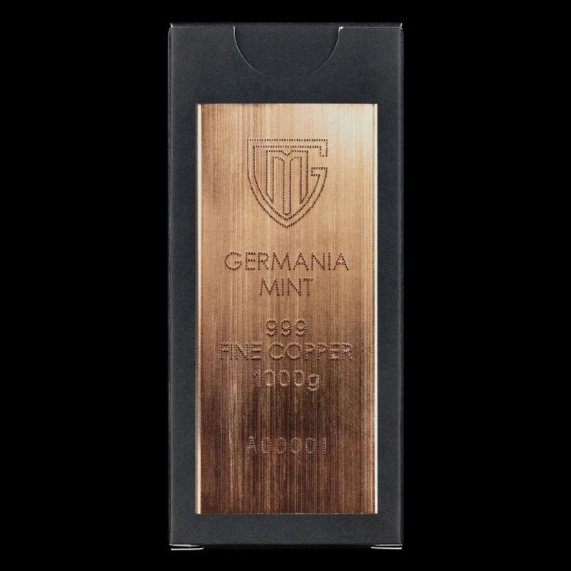 Germania Mint 1 Kilo Copper Raw Bar - Image 3
